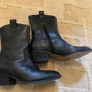 Women’s Cowboy boots Clarks Octavia Up Western Black Leather US7.5 EU38 Portugal